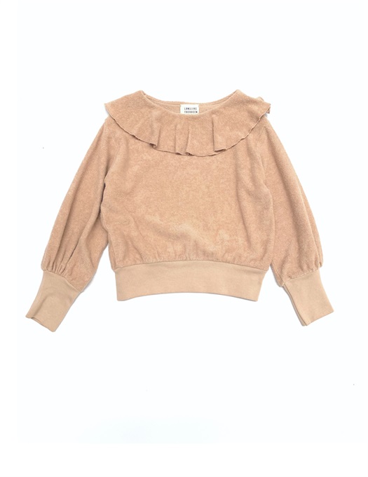 Volant Terry Sweater Rose Beige