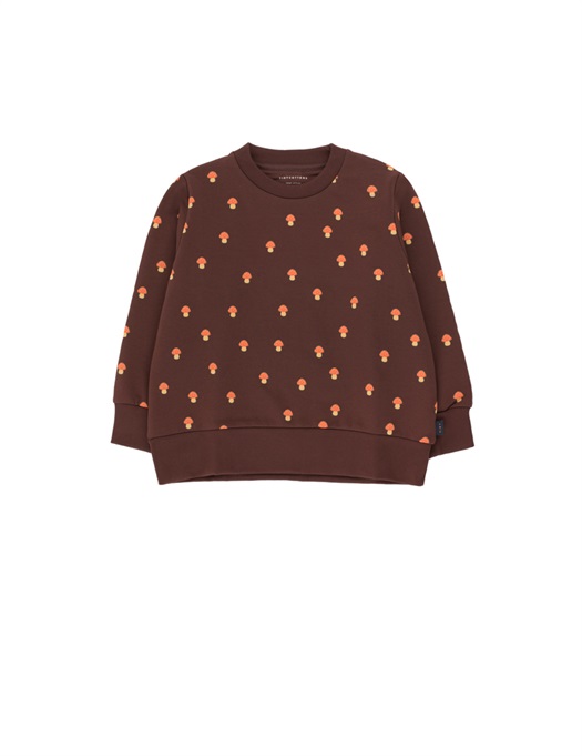 Mushrooms Sweatshirt Ultra Brown / Red