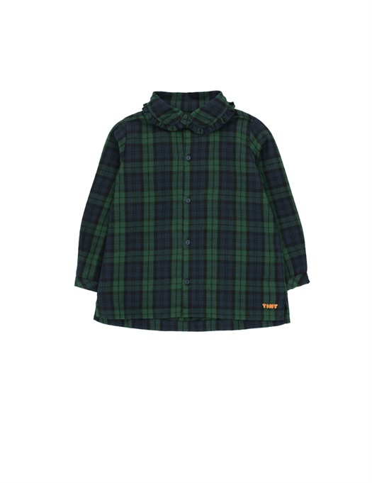 Check Shirt Dark Green / Navy