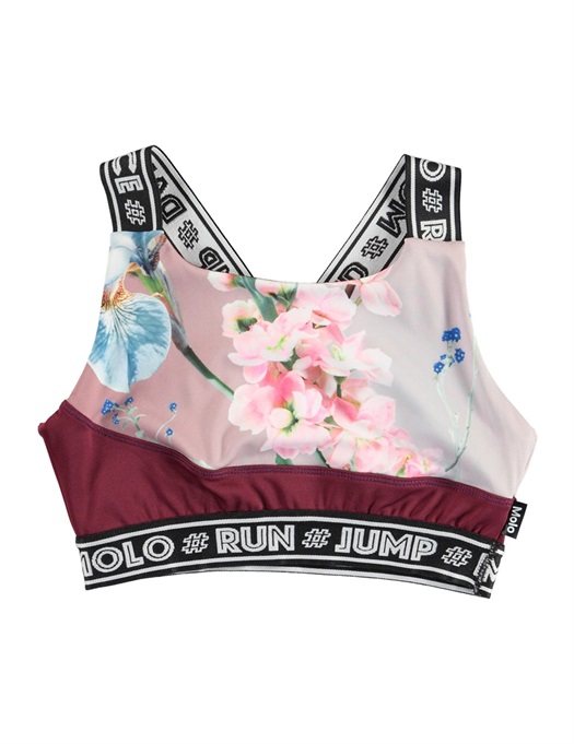 Olivia Sports Top Motion Flowers