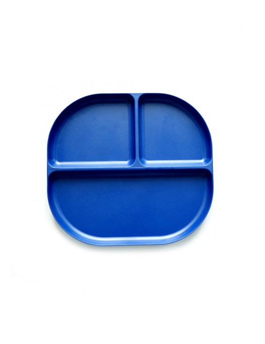 Bamboo Divided Plate Navy