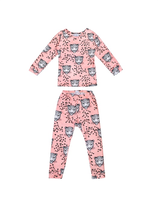 Pyjama Set Snow Leopard Pink