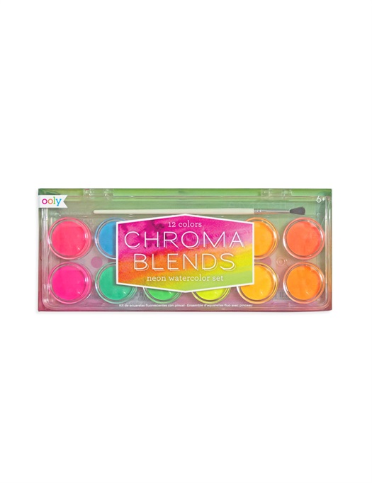 Chroma Blends Watercolor Paint Set - Neon