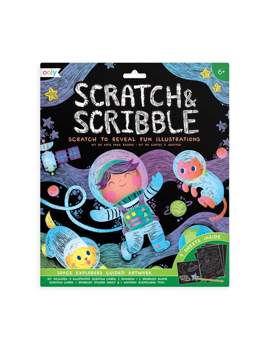 Scratch & Scribble Art Kit - Space Explorers