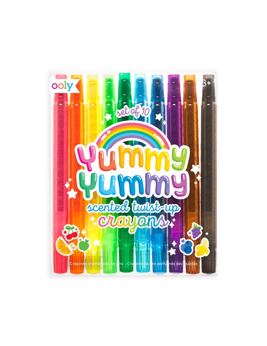 Yummy Yummy Scented Twisty Up Crayons - Set of 10