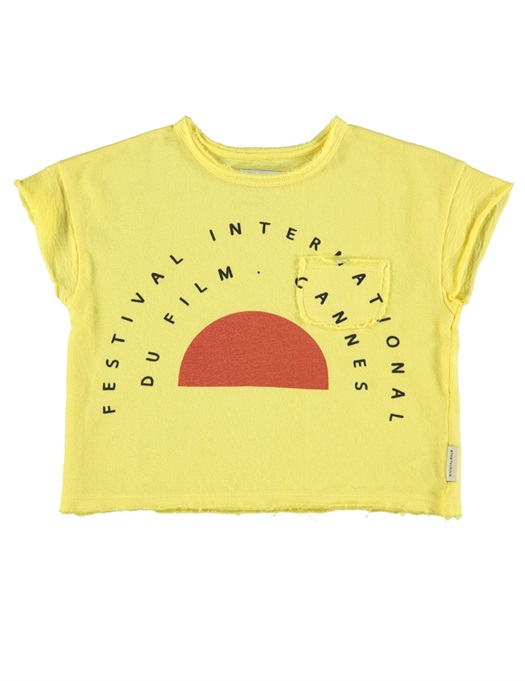T-Shirt Yellow With Garnet Terry