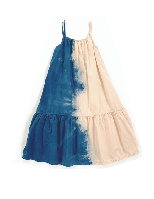 Wide Dress Blue Dipdye