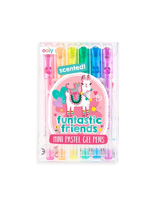 Funtastic Friends Mini Pastel Gel Pens - Set of 6