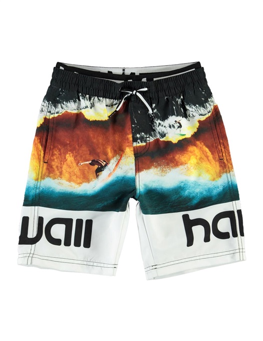 Neal Swimshorts Colour Block Waves