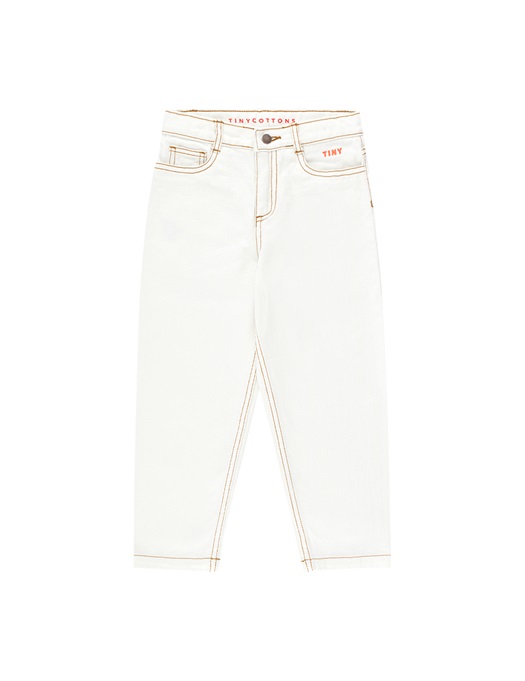Tiny Baggy Jeans Off White