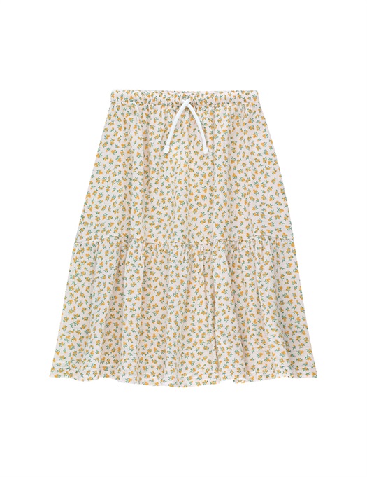 Small Flowers Long Skirt