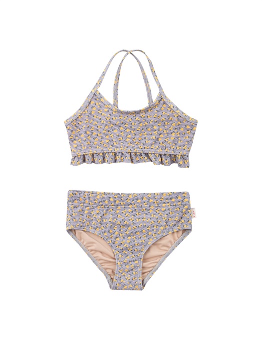 Small Flowers Swim Set Grey / Yellow