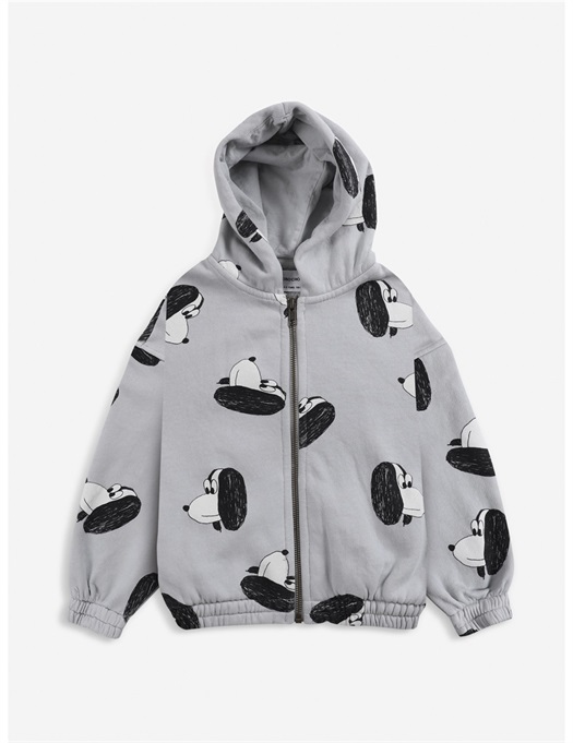 Doggie All Over Zipped Hoodie