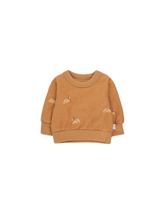 Baby Swans Sweatshirt Clay/Cappuccino