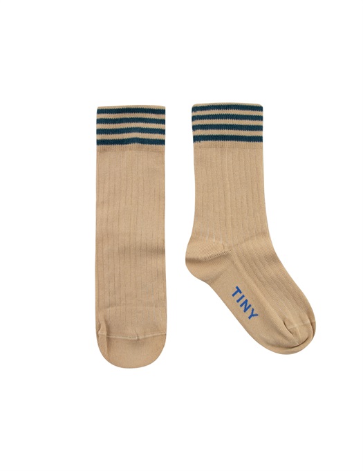 Stripes Medium Socks Cappuccino