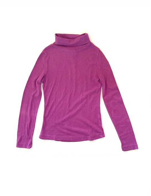 Turtle Neck Tee Purple