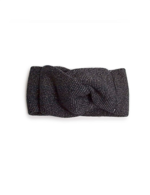 Glitter Merino Wool Headband - Noir - KID