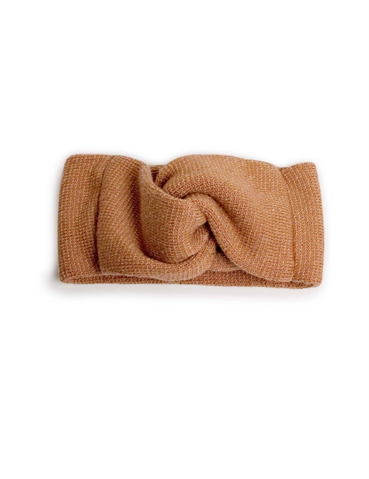 Glitter Merino Wool Headband - Caramel - KID