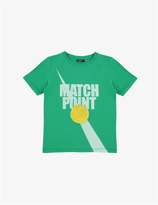 Match Point Textured Tee Green