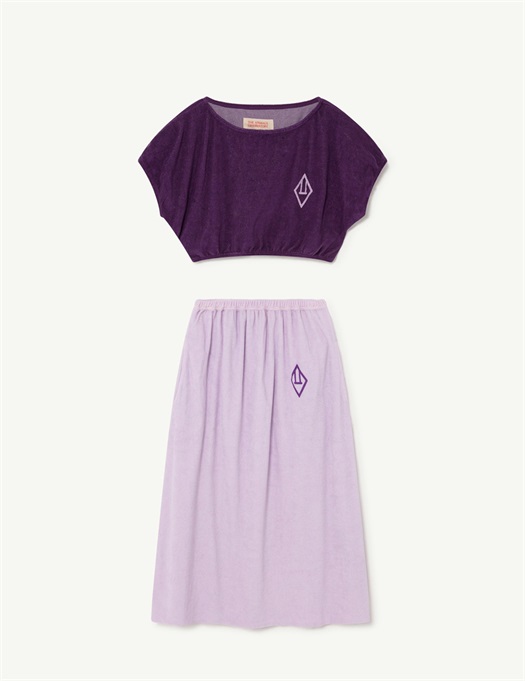 Horsefly Dress Set Purple Logo