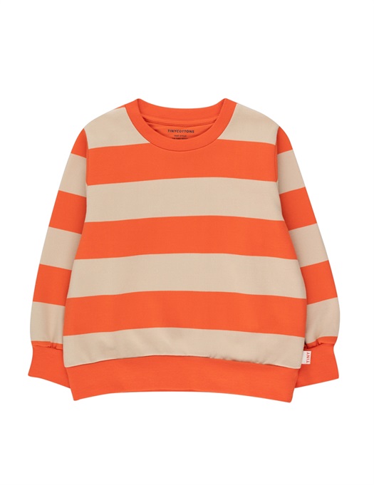 Big Stripes Sweatshirt Vanilla/Red