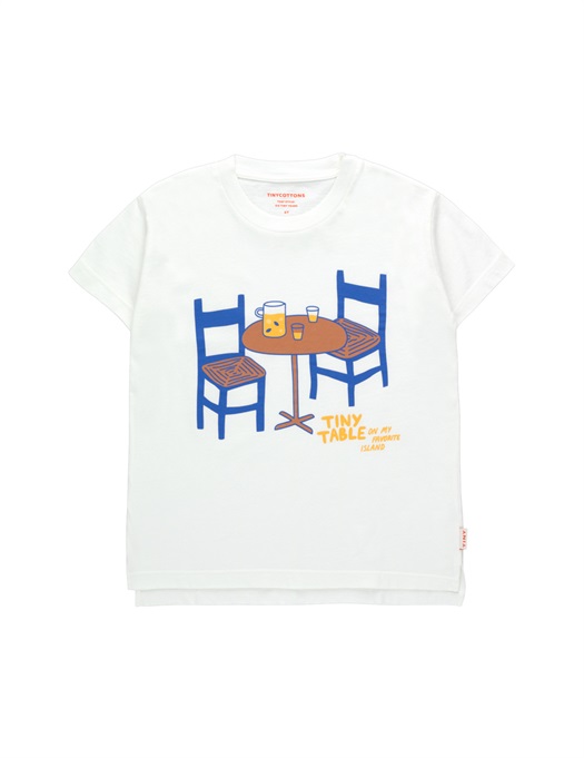 Tiny Table Tee Off White/Ultramrine