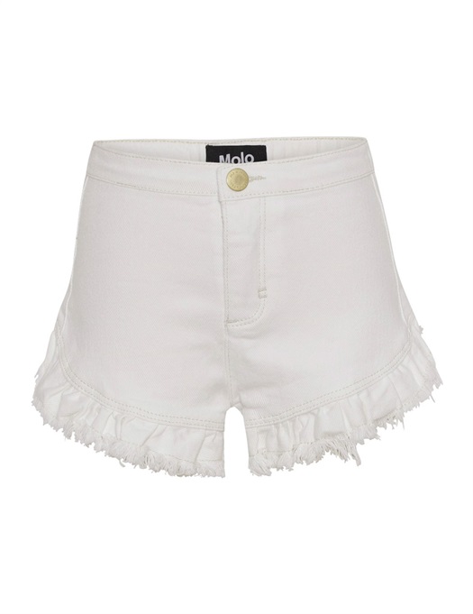 Agnetha - White Star Denim Shorts