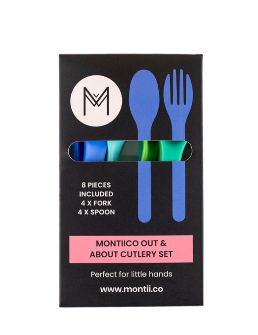 Montii Out & About Cutlery Set - Blueberry