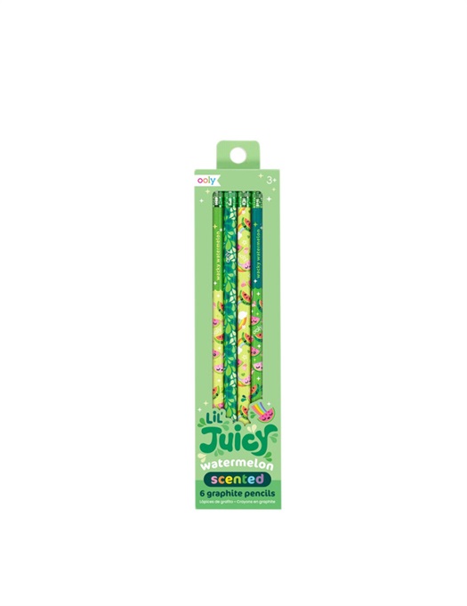 Lil Juicy Watermelon Scented Pencils - Set of 6