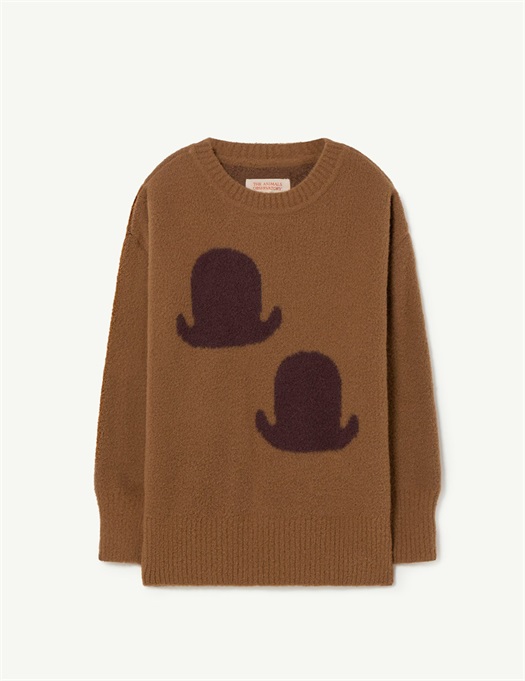 Graphic Bull Sweater Brown
