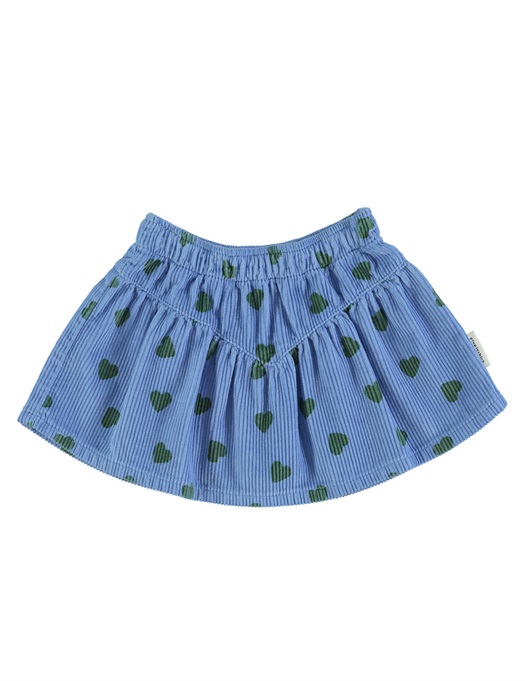 Mini Skirt Blue/Green Hearts