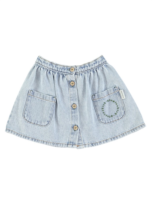Short Skirt w/ Pockets washed blue
