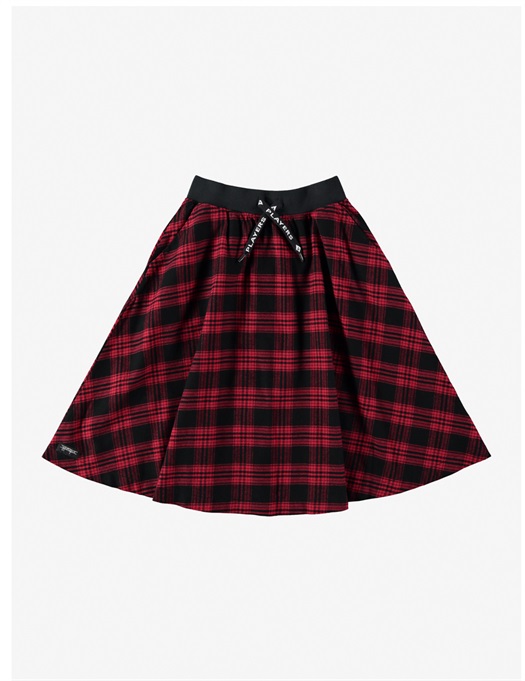 Flannel Midi Skirt