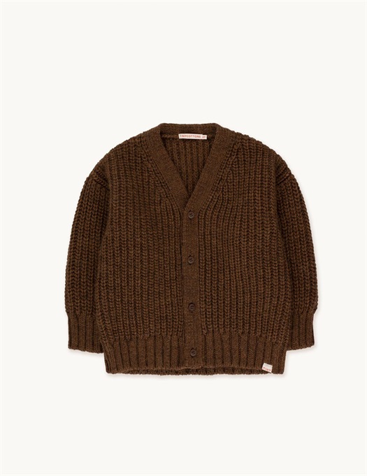 Solid Cardigan Chocolate