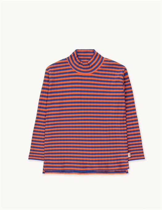 Stripes Mockneck Tee Ultramarine