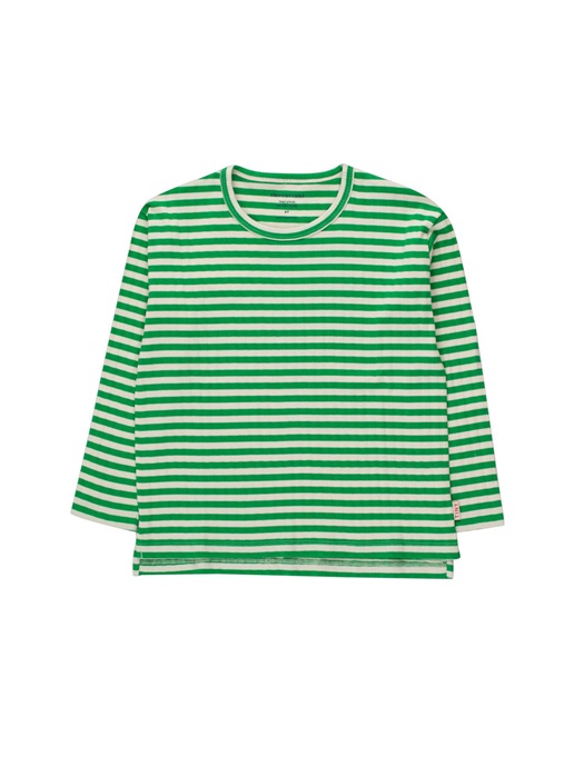 Stripes Tee Cream/ Grass Green