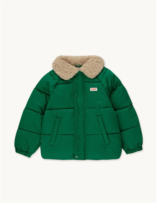 Solid Padded Jacket Grass Green