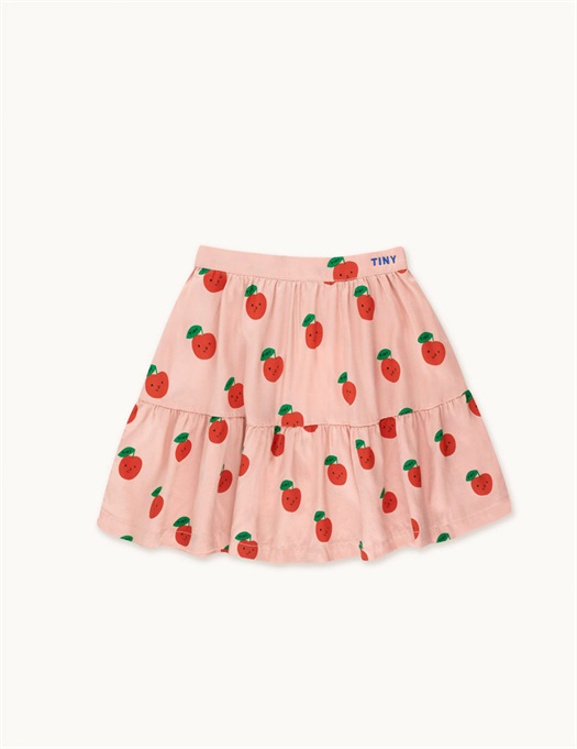 Apples Skirt Powder Pink/Deep Red