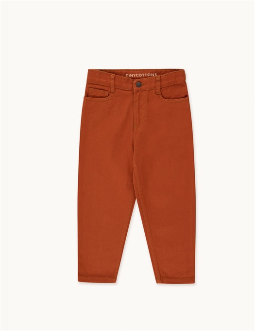 Solid Baggy Jeans Chestnut