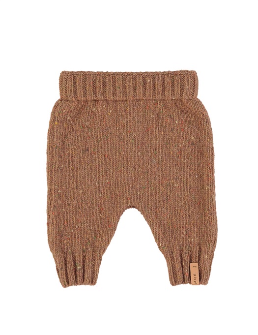 Baby Knitted Leggings Brown