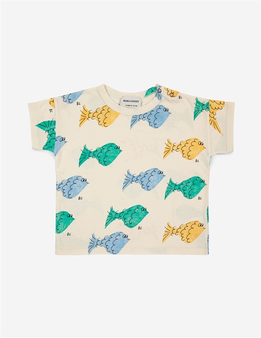 Baby Multicolor Fish All Over T-Shirt