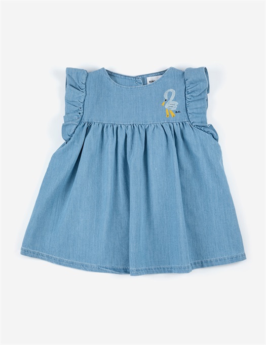 Baby Pelican Ruffle Woven Dress