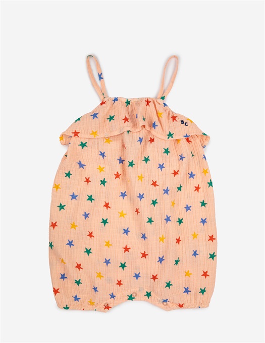 Baby Multicolor Stars All Over Romper