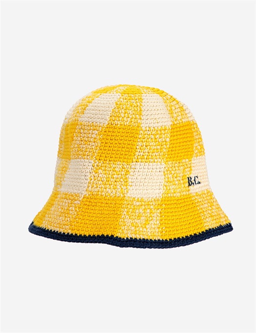 Checkered Crochet Hat