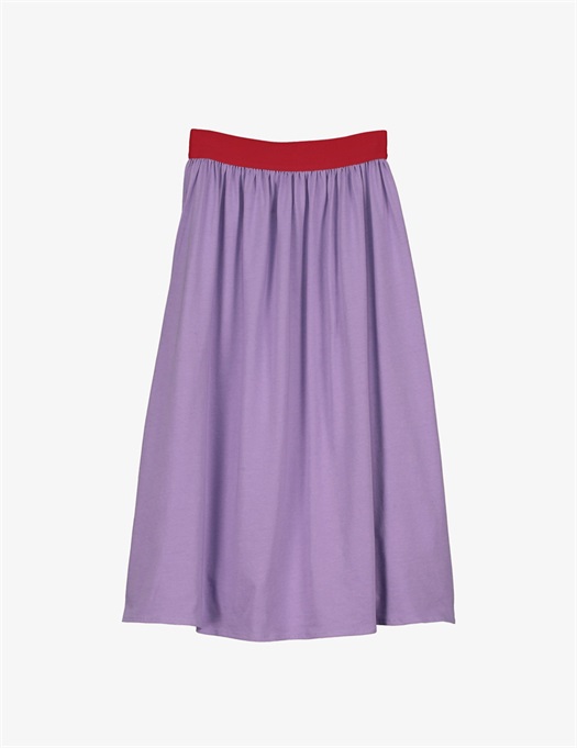 Long Skirt Jersey Purple