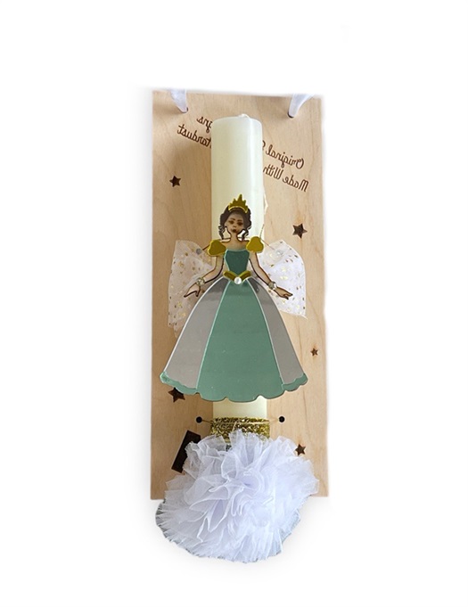 Easter Candle - Royal Antiquaty Mint Dress