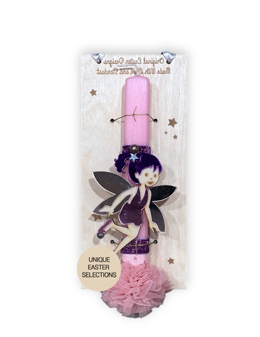 Easter Candle - Fairy Maliyabell Purple Hair