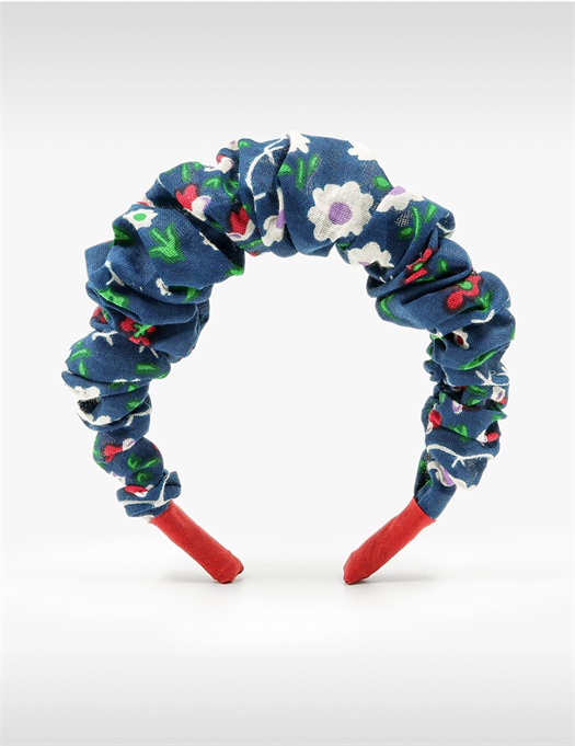 Blue Garden Scrunchieband