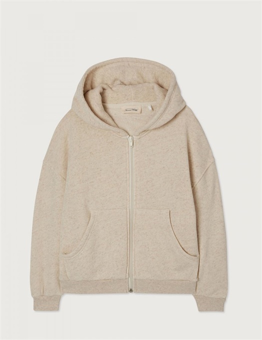 Itonay Zipped Hoodie Ecru