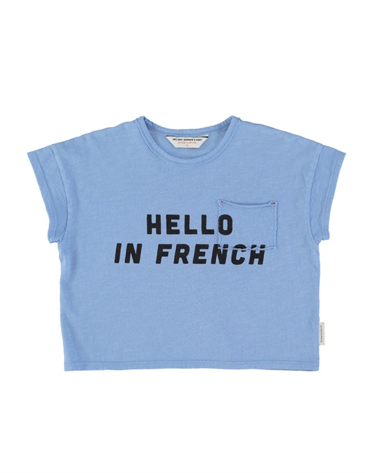 Bonjour T-Shirt Light Blue